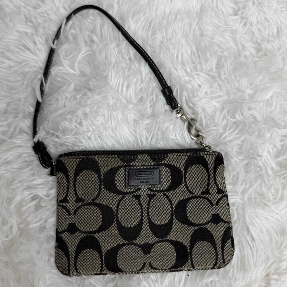 y2k Coach Black Wristlet